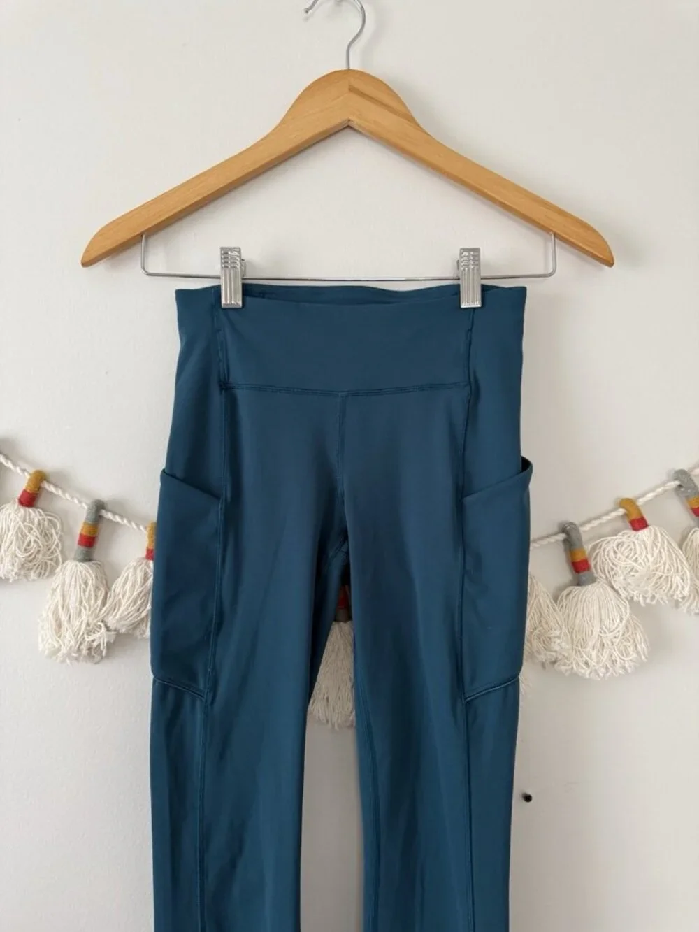 Lululemon Speed Up 7/8 Tight Leggings Teal Blue Luxtreme Running Pilates 2